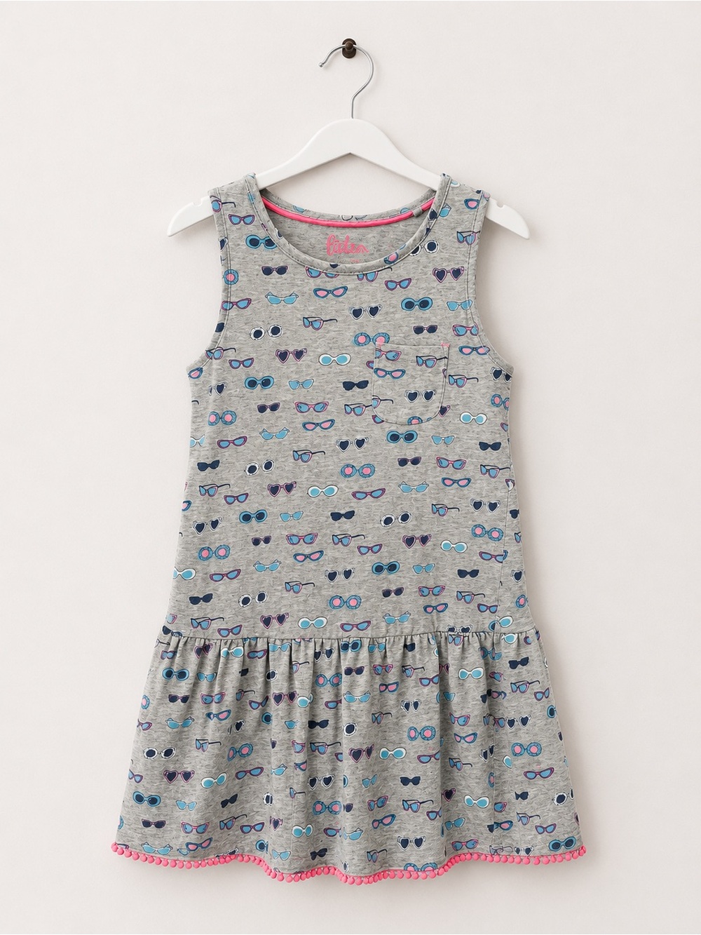 Mini Boden Sunglasses Print Dress | 9–10Y | 100% Cotton